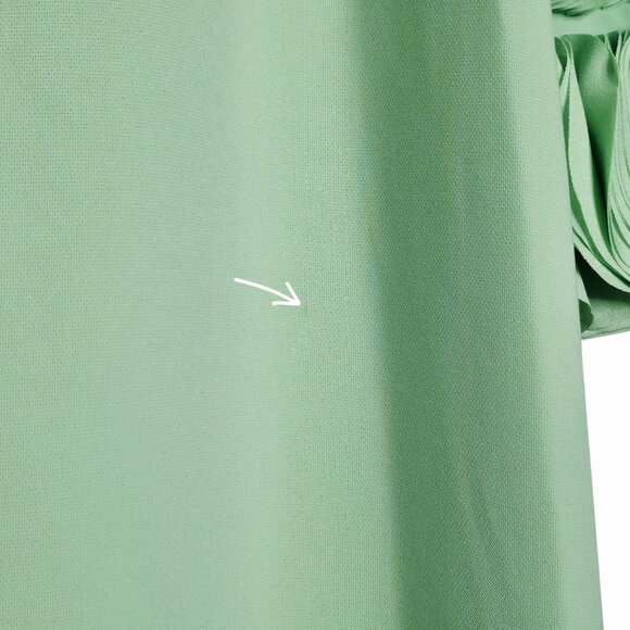 Alexis Jamie Persian Green Maxi Dress One Shoulder Laser Cut Gown S - Picture 12 of 16